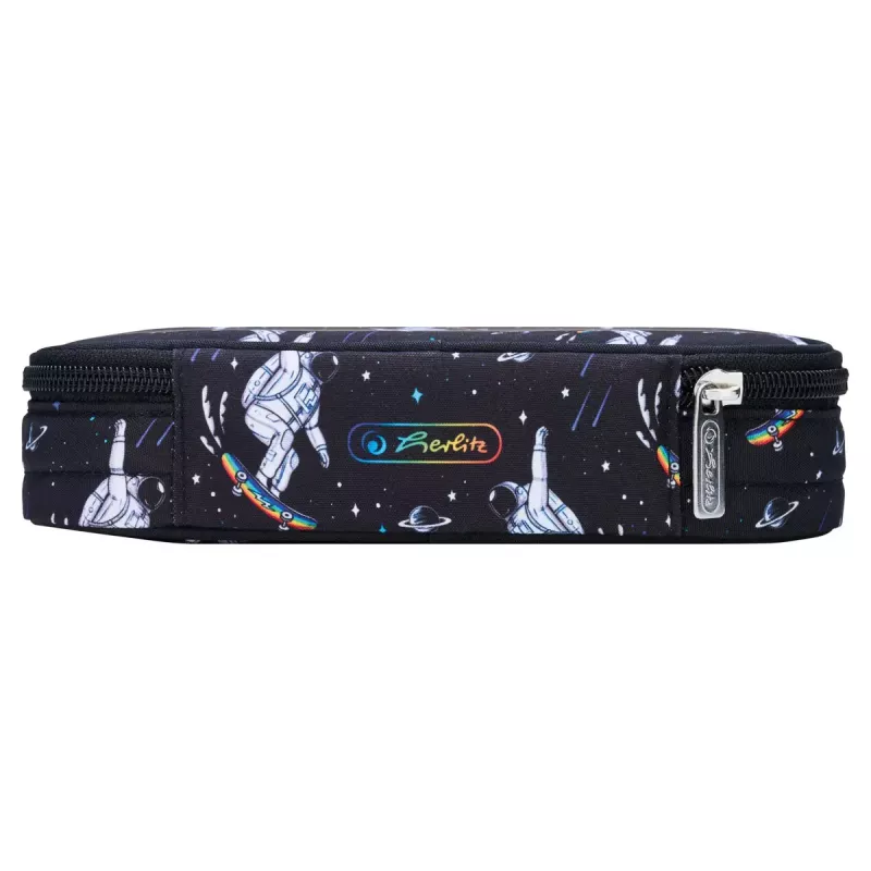 Herlitz Space Skater Softes Federmäppchen Polyester Dunkelblau Weiß