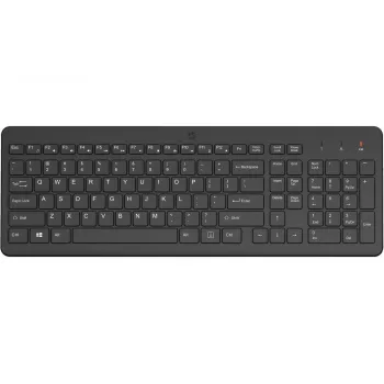 Kabellose Full-Size-Membrantastatur HP 220 – Schwarz, RF 2,4 GHz, USB-A-Empfänger, QWERTY, Ziffernblock, AAA-Batterie