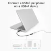 USB-Adapter ACT AC7460 USB-A-Stecker auf 24-polige USB-C-Buchse, 20 cm, 5 Gbit/s