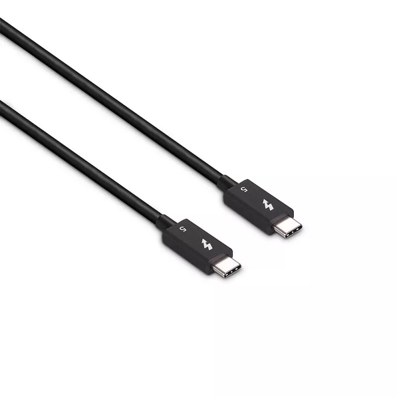 Lindy 1m Thunderbolt 5 Kabel, 80Gbit/s, Passiv, Stecker, Stecker, 1 m, 80 Gbit/s, Schwarz, Nickel
