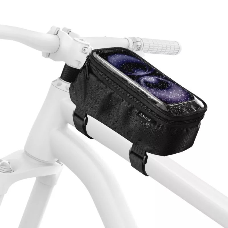 Hama 00121353 Fahrradtasche/-korb Rahmen 1,7 l Polyester Schwarz