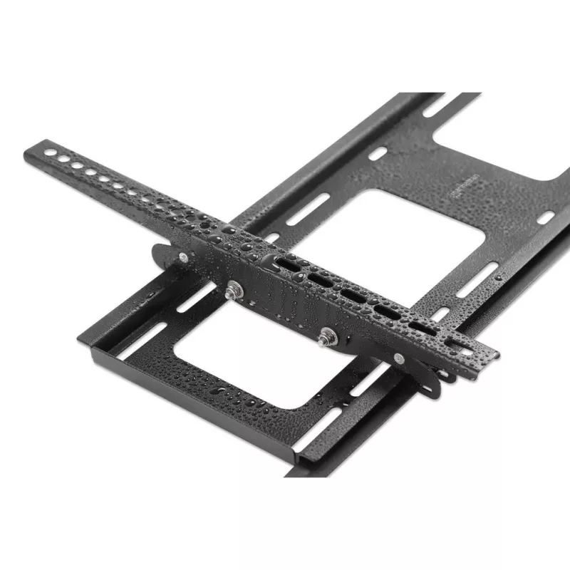 Manhattan Outdoor Wandhalterung für TV & Monitore (neigbar, Diebstahlschutz), Für Bildschirme von 37 Zoll bis 65 Zoll, VESA-Kompatibilität: alle zwischen 200x200 mm und 600x400 mm – überprüfen Sie die Abmessungen der vier Befestigungslöcher auf der Rückseite des Bildschirms, um sicherzustellen, dass er passt, Max. 80 kg, Abschließbar, Halterung