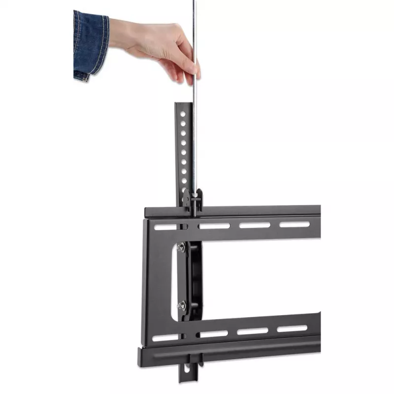 Manhattan Outdoor Wandhalterung für TV & Monitore (neigbar, Diebstahlschutz), Für Bildschirme von 37 Zoll bis 65 Zoll, VESA-Kompatibilität: alle zwischen 200x200 mm und 600x400 mm – überprüfen Sie die Abmessungen der vier Befestigungslöcher auf der Rückseite des Bildschirms, um sicherzustellen, dass er passt, Max. 80 kg, Abschließbar, Halterung