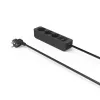 Hama 00223013 Stromverlängerung 1,4 m 3 AC-Ausgänge Innenbereich Schwarz