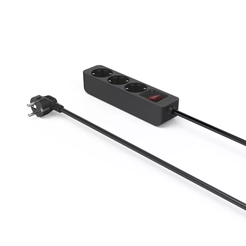 Hama 00223013 Stromverlängerung 1,4 m 3 AC-Ausgänge Innenbereich Schwarz