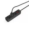 Hama 00223013 Stromverlängerung 1,4 m 3 AC-Ausgänge Innenbereich Schwarz