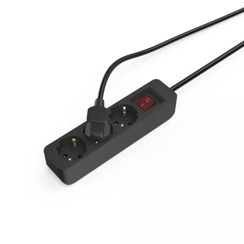 Hama 00223013 Stromverlängerung 1,4 m 3 AC-Ausgänge Innenbereich Schwarz