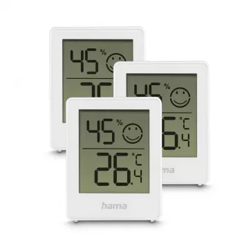 Hama Cres Elektronisches Umgebungsthermometer Innenbereich Weiß