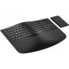 HP 960 Ergonomic Wireless Tastatur Full-size 100% RF Wireless + Bluetooth Membrane Schwarz für Zuhause