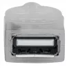 Manhattan USB-A auf USB-A Verlängerungskabel, 1,8 m, Stecker auf Buchse, 480 Mbit/s (USB 2.0), Hi-Speed USB, durchscheinendes Silber, lebenslange Garantie