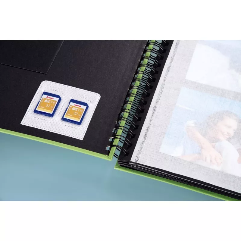 Hama selbstklebende “SD”-Hüllen, 5er-Pack, MMC, SD, 2 Karten, Polypropylen (PP), Transparent, Weiß, 75 mm, 70 mm