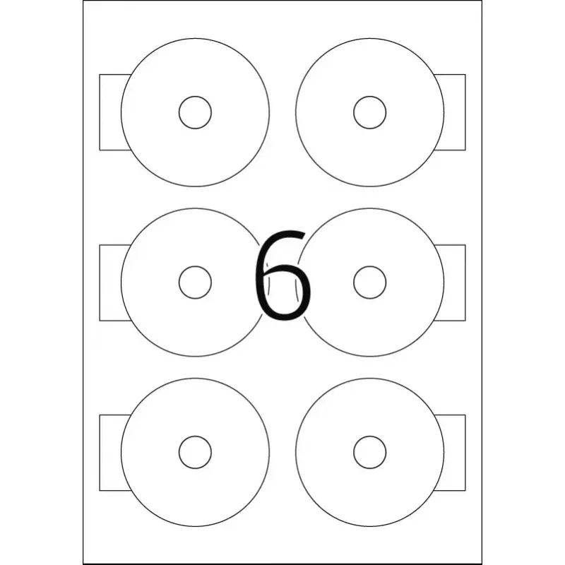 Selbstklebeetiketten HERMA CD Mini A4 Ø 78 mm