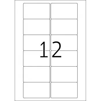 Selbstklebendes Druckeretikett HERMA Videoetiketten A4 78,7x46,6 mm