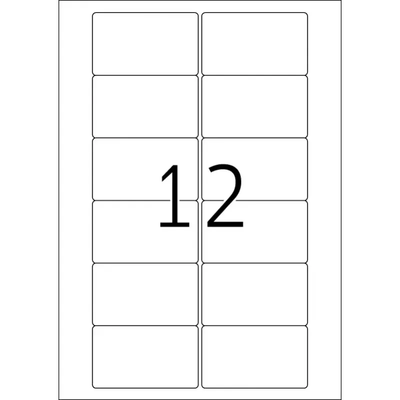 Selbstklebendes Druckeretikett HERMA Videoetiketten A4 78,7x46,6 mm