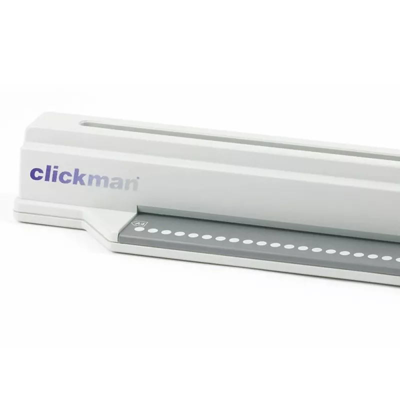 GBC Bindegerät ClickBind ClickMan Manuelles Bindegerät, Manuell, 145 Blatt, Grau, Weiß