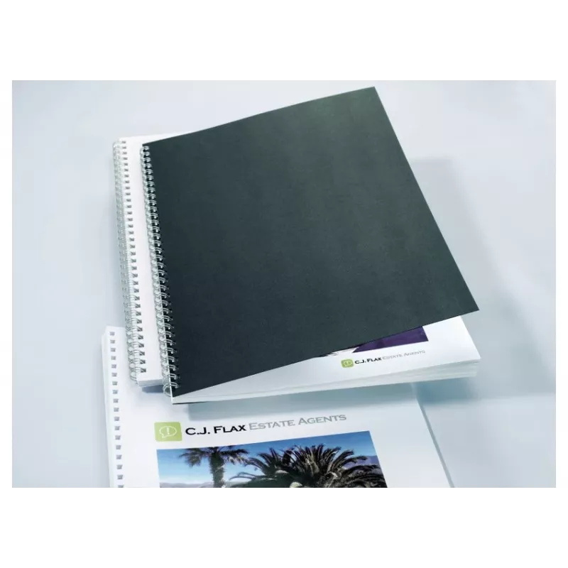 GBC LinenWeave Bindehüllen 250 g/m² A4 Schwarz (100)