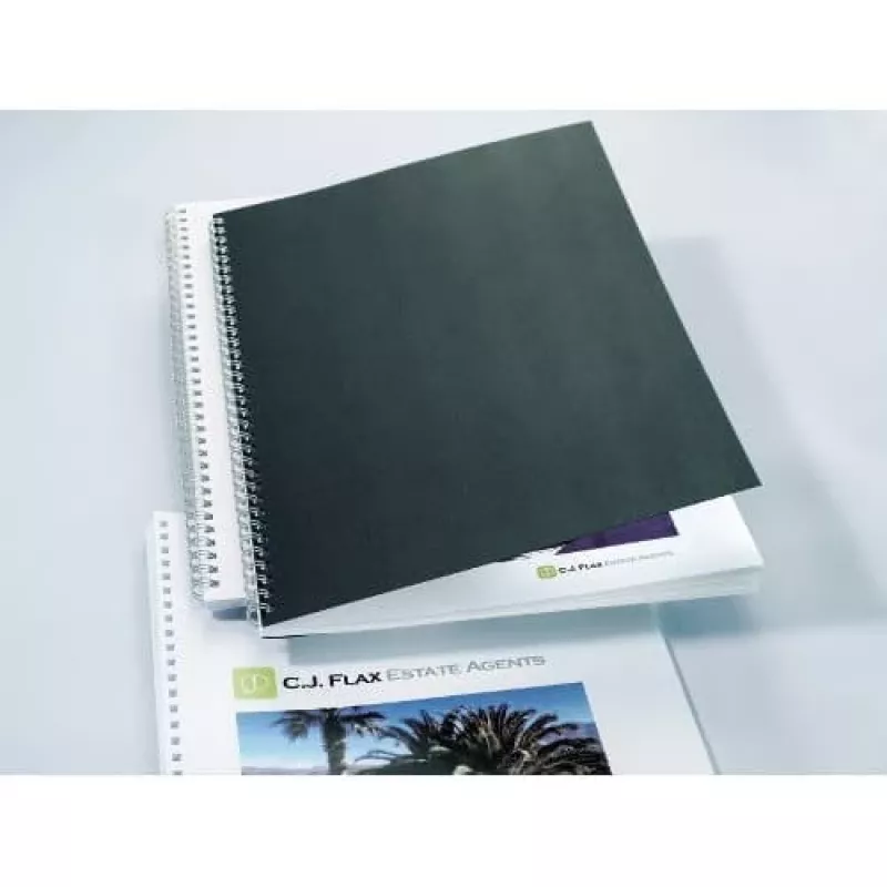 GBC LinenWeave Bindehüllen 250 g/m² A4 Schwarz (100)
