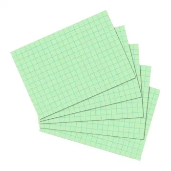 Karteikarten Herlitz 10901452 Grün 100 Stück kariertes Papier 170 g/m²