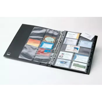 Business Card Holder Sigel VZ301 Plastic Schwarz