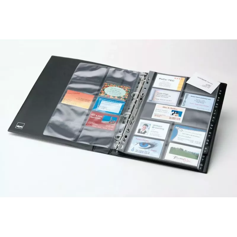 Business Card Holder Sigel VZ301 Plastic Schwarz