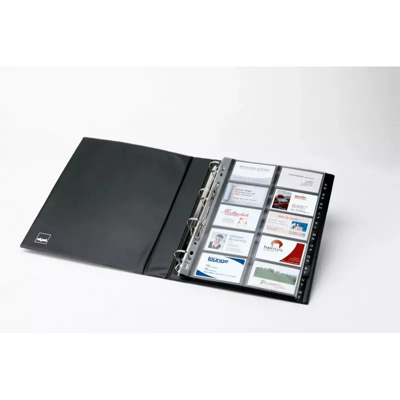 Business Card Holder Sigel VZ301 Plastic Schwarz
