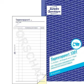 Buchhaltungsformular/Buch AVERY 1301 50 Seiten