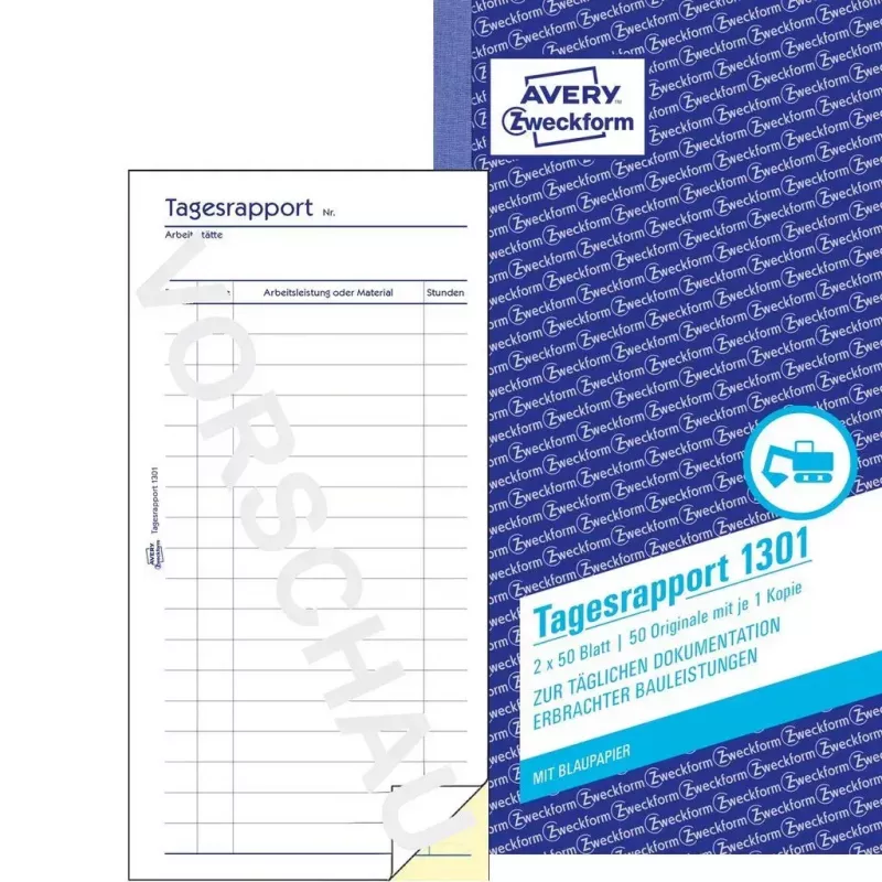 Buchhaltungsformular/Buch AVERY 1301 50 Seiten