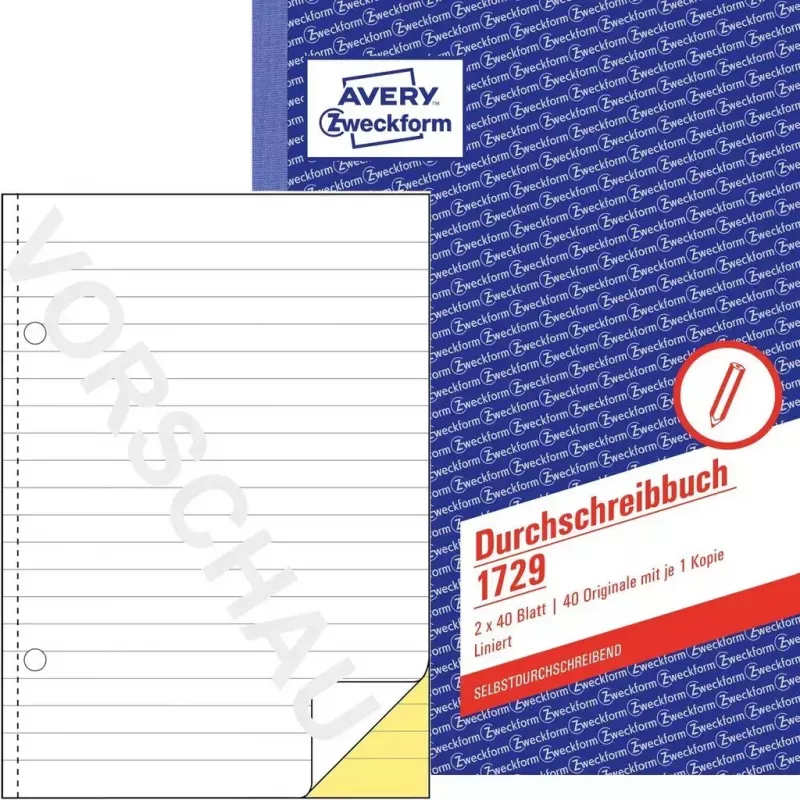 Buchhaltungsformular/-buch A5 Avery 1729