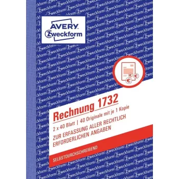 Buchhaltungsformularbuch A6 Avery 1732