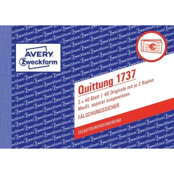 Buchhaltungs-Formularbuch A6 Avery 1737