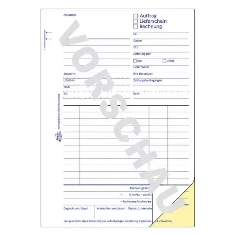 Business-Formular Avery 1739