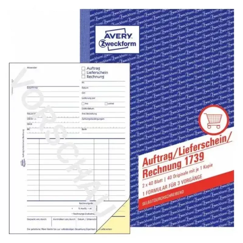 Business-Formular Avery 1739