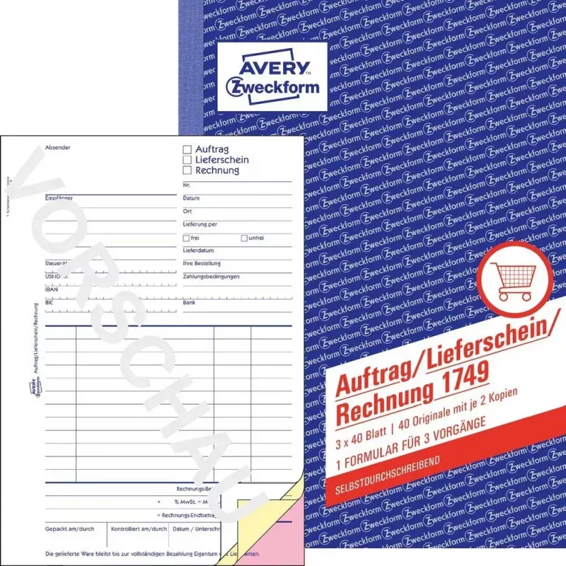 Abrechnungsbuch A5 Avery 1749