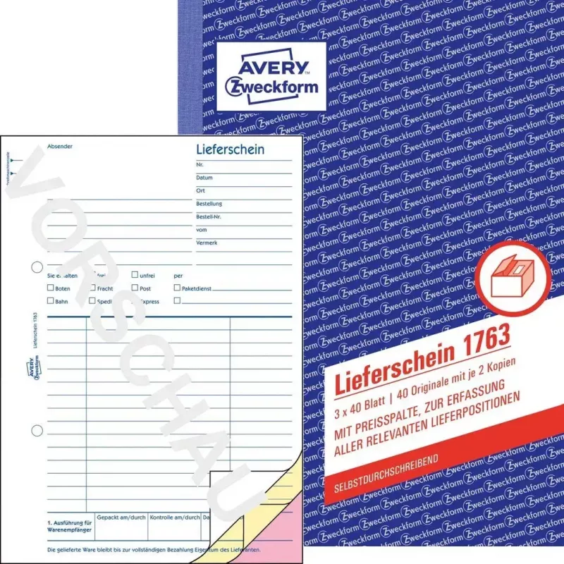 Buchhaltungsformularbuch A5 Avery 1763