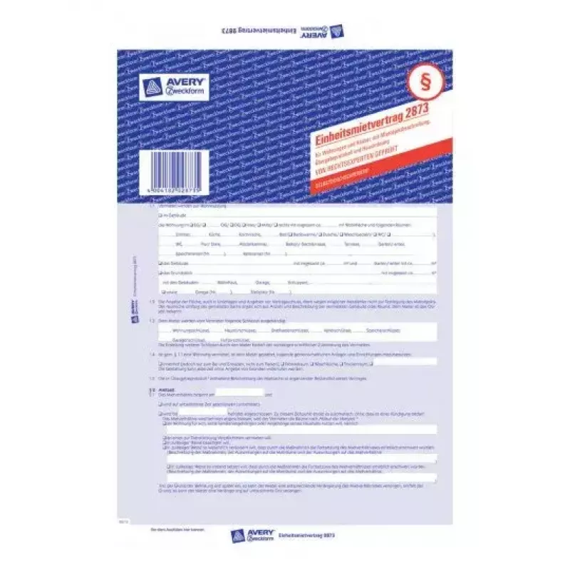 Registerpapier Avery 2873