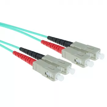 ACT 2 meter LSZH Multimode 50/125 OM3 Glasfaser-Patchkabel Duplex mit SC-Steckverbindern
