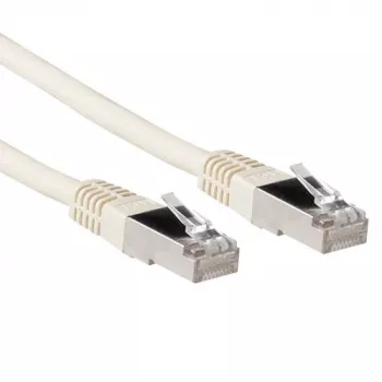 ACT Ivory 1 Meter LSZH SFTP CAT6A Patchkabel mit RJ45-Steckern
