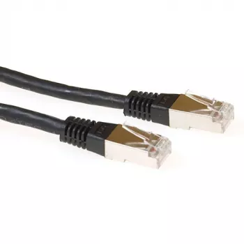 ACT Schwarz 3 Meter LSZH S/FTP CAT6A Patchkabel mit RJ45-Steckern