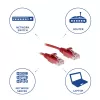 ACT Rot 5 Meter LSZH U/UTP CAT6 Rechenzentrum Slimline Patchkabel mit RJ45-Steckern