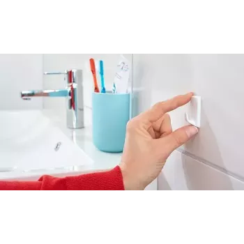 Handtuchhaken TESA 57072-00000 Innenbereich Weiß 3 Stück