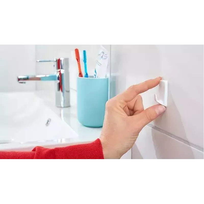 Handtuchhaken TESA 57072-00000 Innenbereich Weiß 3 Stück