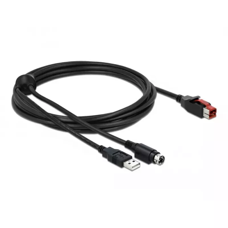 PoweredUSB-Kabel DeLOCK 85942 3m USB Typ-A Mini-DIN 3-Pin
