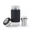 EMSA N20803 Teebecher, 420 ml, Schwarz, mit Siebeinsatz