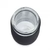 EMSA N20803 Teebecher, 420 ml, Schwarz, mit Siebeinsatz