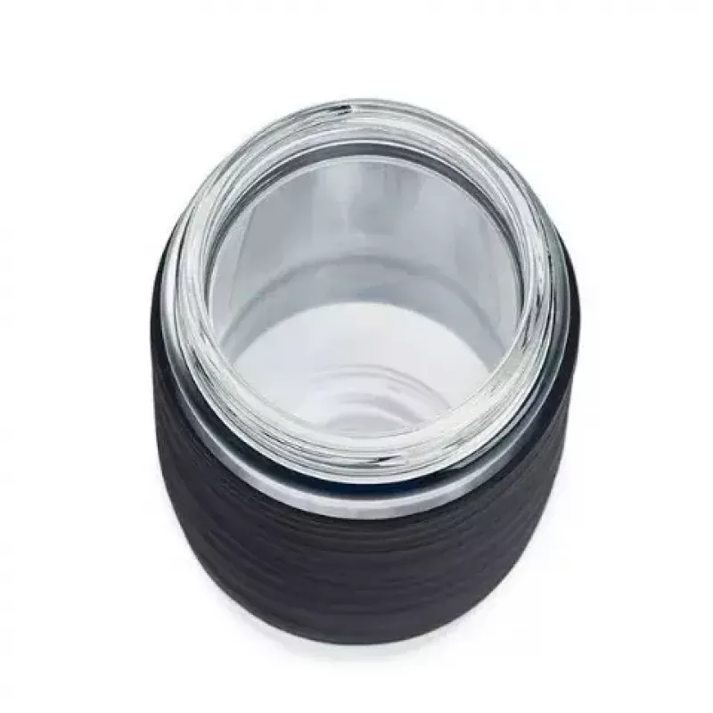 EMSA N20803 Teebecher, 420 ml, Schwarz, mit Siebeinsatz