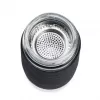 EMSA N20803 Teebecher, 420 ml, Schwarz, mit Siebeinsatz