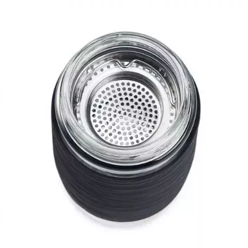 EMSA N20803 Teebecher, 420 ml, Schwarz, mit Siebeinsatz