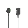 Hama 00201101 Telefonkabel 6 m Schwarz