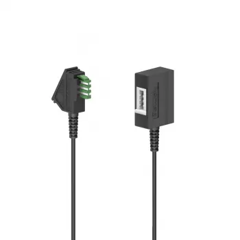 Hama 00201101 Telefonkabel 6 m Schwarz
