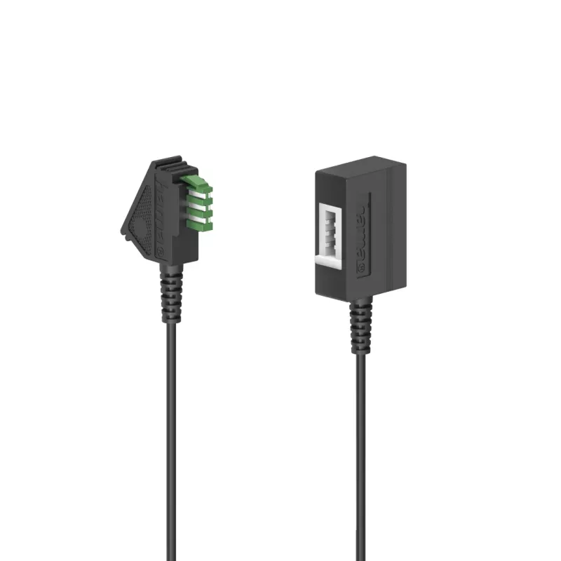 Hama 00201101 Telefonkabel 6 m Schwarz